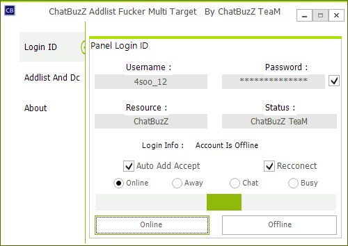 ChatBuzz Team Addlist Fucker Multi Target Dryhrh